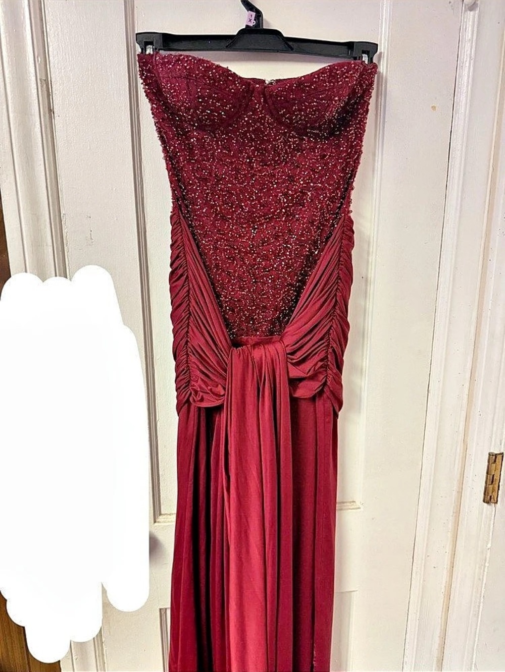 BABYBOO Burgundy Maxi Dress Size Small